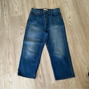 Madewell Women's Jeans, Cropped Length Dark Wash